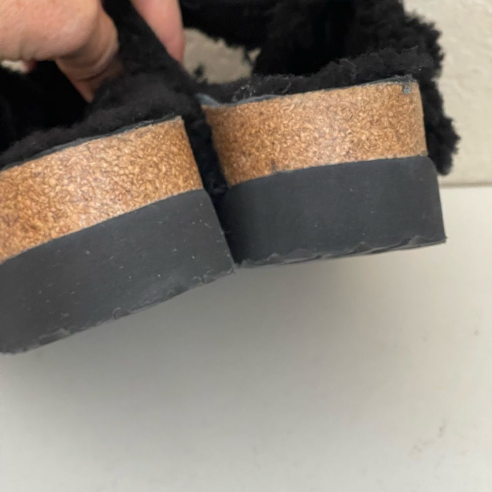 Birkenstock Papillio Arizona Big Buckle Teddy Shearling Slide Sandal 38/7-7.5 - Picture 12 of 15